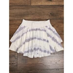 Lululemon Transverse Lilac Tie-Dye Print Court Rival High Rise Skirt Size 8